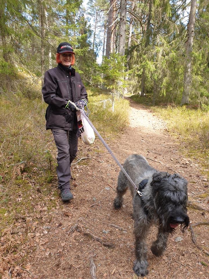 Kerstin med hund